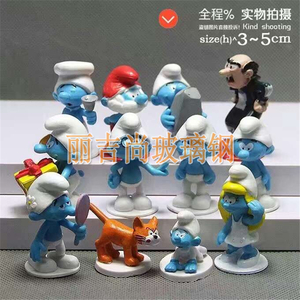 蓝精灵卡通玻璃钢雕塑