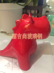 河马模型卡通玻璃钢雕塑