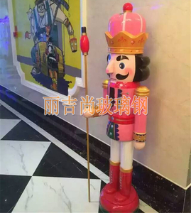 卫兵商场美陈玻璃钢雕塑工艺品