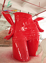 玻璃钢13.5米大型拼接雕塑