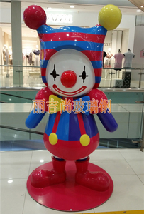 小丑玻璃钢雕塑工艺摆件
