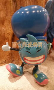 灰太郎卡通玻璃钢雕塑