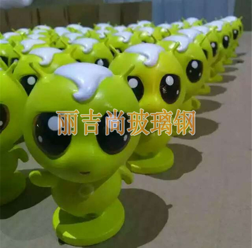 大眼公仔玻璃钢卡通雕塑